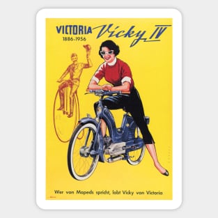 Victoria Vicky Motorcycles Motor Bike Retro Advertising Vintage Sticker